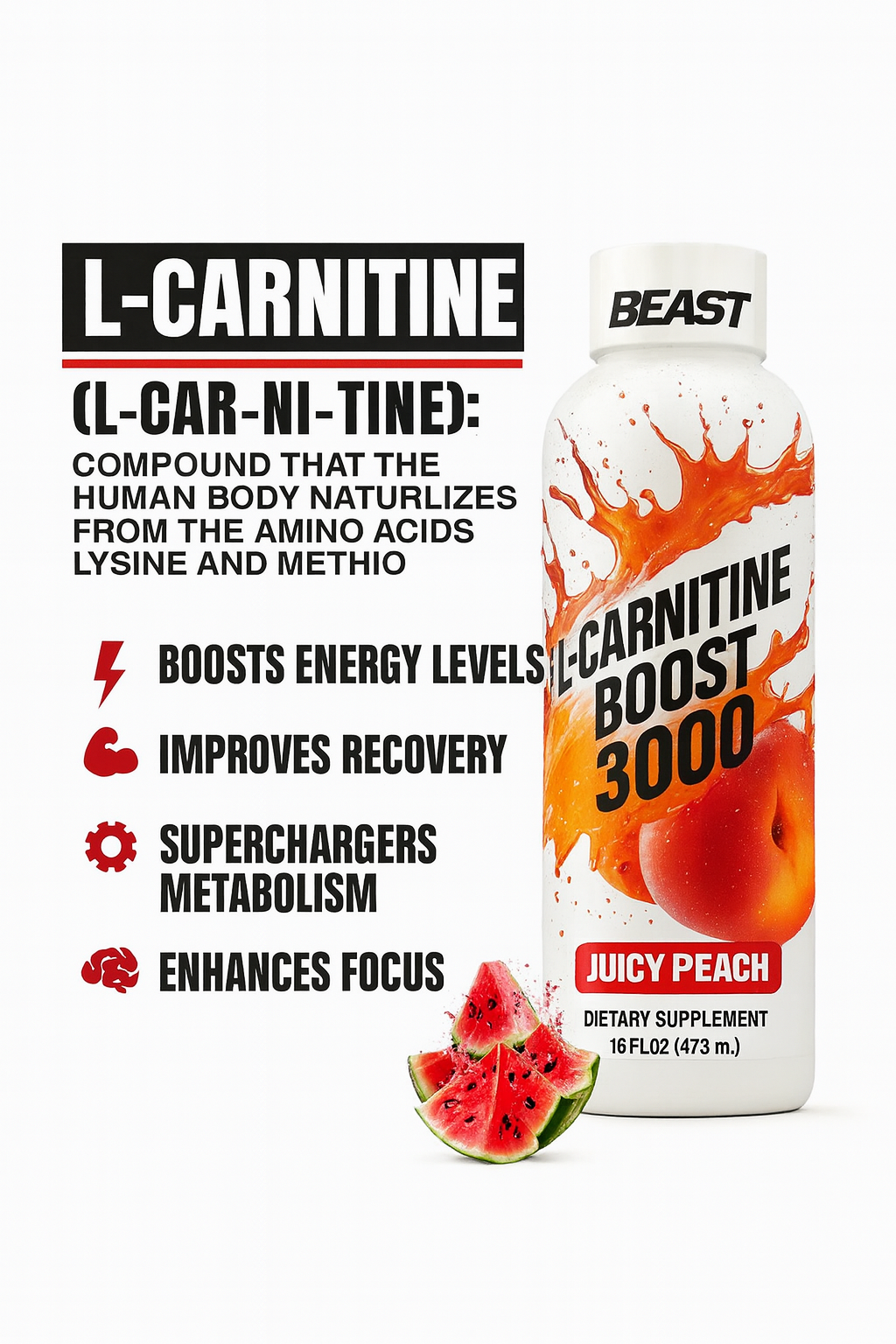 BEAST Liquid Carnitine 3000mg